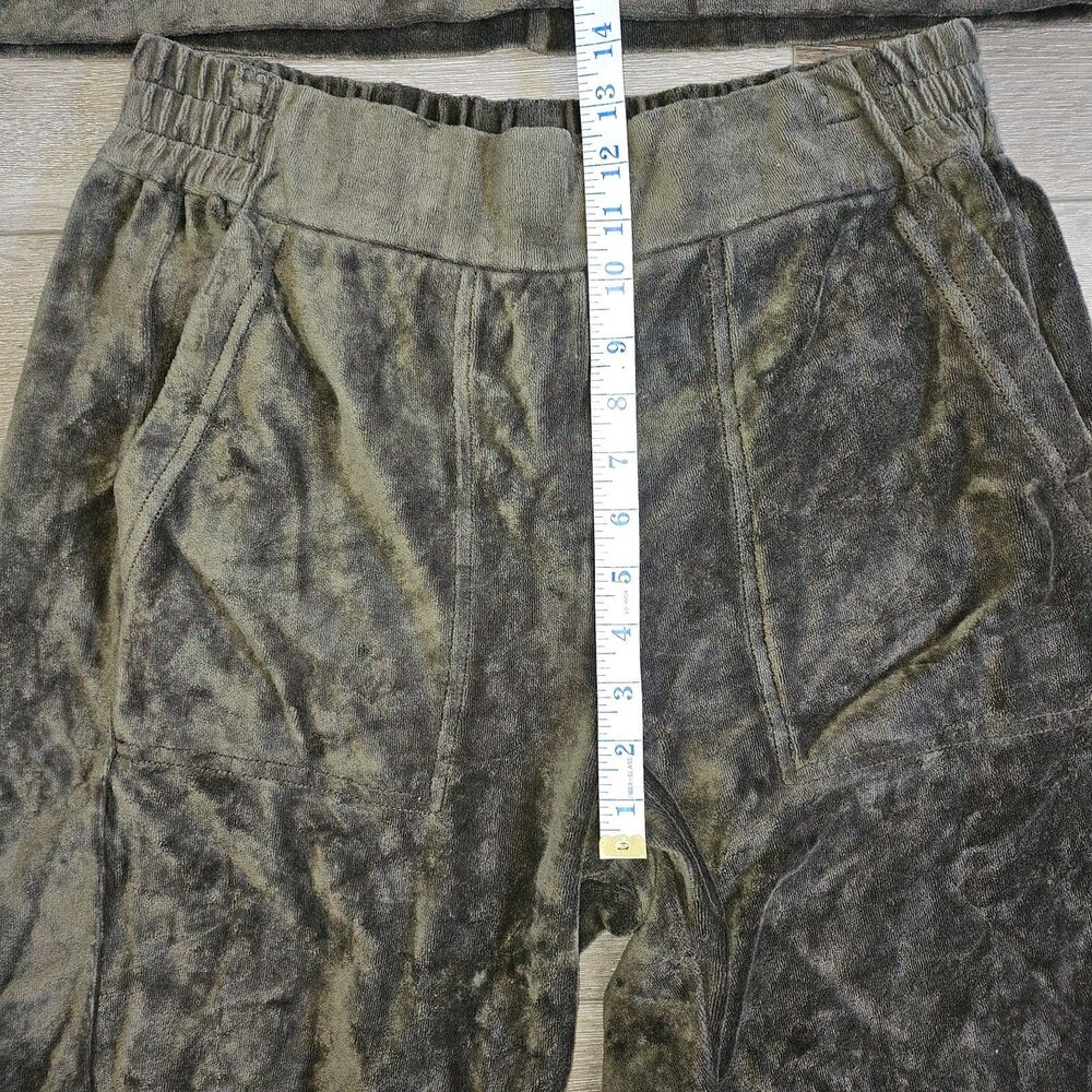ME+EM Green Velour Track Suit 1/4 Zip Pullover US 8 & Pull on Joggers US 10 - Picture 2 of 11